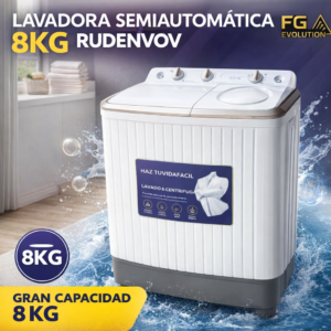 Lavadora Semiautomática 8KG